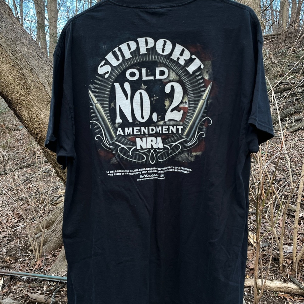 Vintage 1990’s NRA National Rifle Association Old No 2 T-Shirt Men’s XL Black